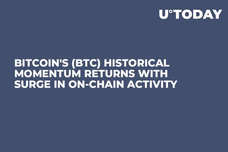 Bitcoin's (BTC) Historical Momentum Returns With Surge in On-chain Activity