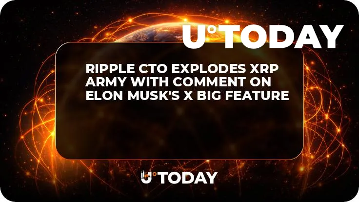 Ripple CTO Explodes XRP Army With Comment on Elon Musk's X Big Feature