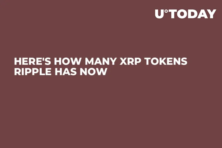 Here's How Many XRP Tokens Ripple Has Now