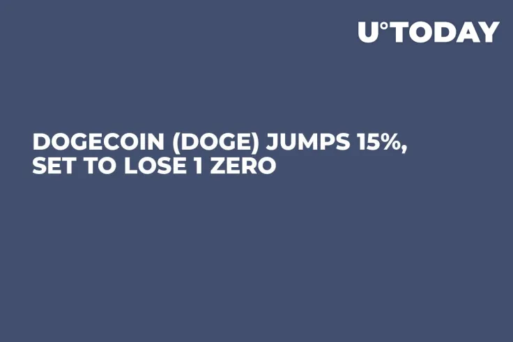 Dogecoin (DOGE) Jumps 15%, Set to Lose 1 Zero