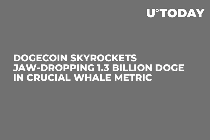 Dogecoin Skyrockets Jaw-Dropping 1.3 Billion DOGE in Crucial Whale Metric