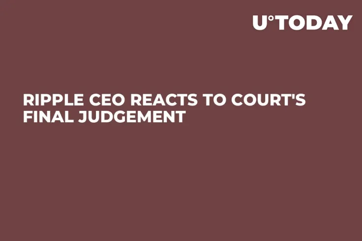 Ripple CEO Reacts to Court's Final Judgement