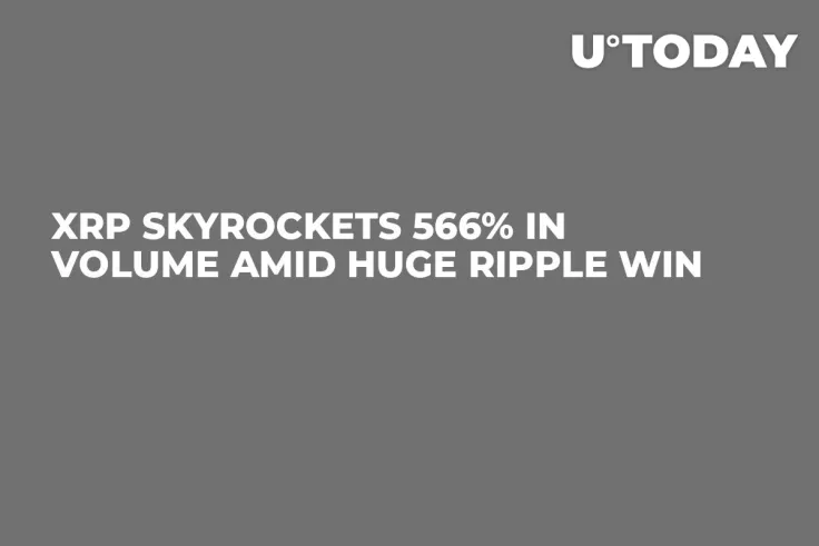 XRP Skyrockets 566% in Volume Amid Huge Ripple Win