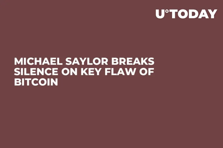 Michael Saylor Breaks Silence on Key Flaw of Bitcoin