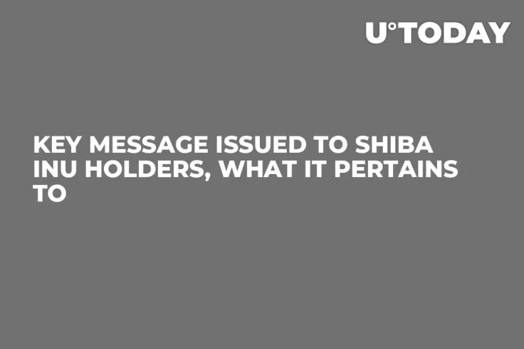 Key Message Issued to Shiba Inu Holders, What It Pertains To