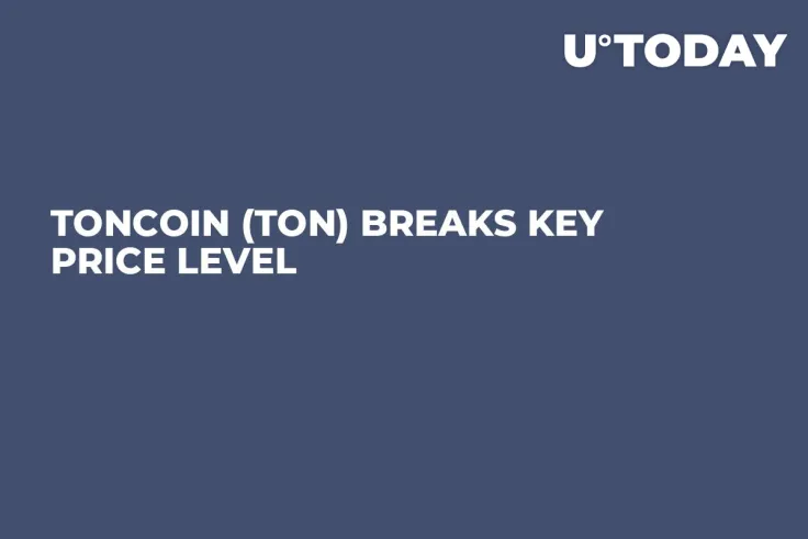 Toncoin (TON) Breaks Key Price Level