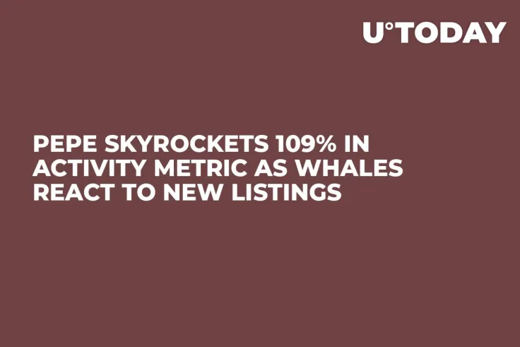 PEPE Skyrockets 109% in Activity Metric as Whales React to New Listings