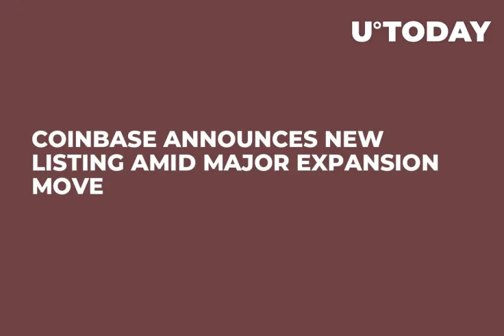 Coinbase Announces New Listing Amid Major Expansion Move