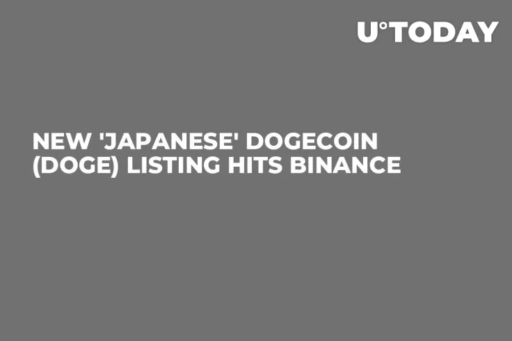 New 'Japanese' Dogecoin (DOGE) Listing Hits Binance