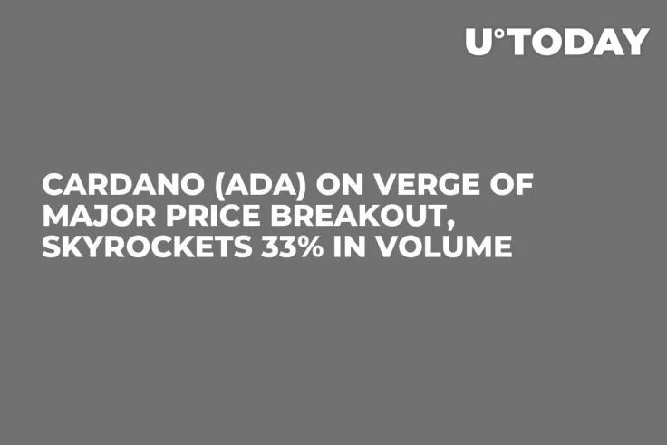 Cardano (ADA) on Verge of Major Price Breakout, Skyrockets 33% in Volume