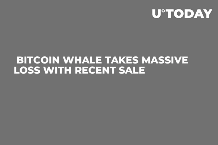  Bitcoin Whale Takes Massive Loss with Recent Sale