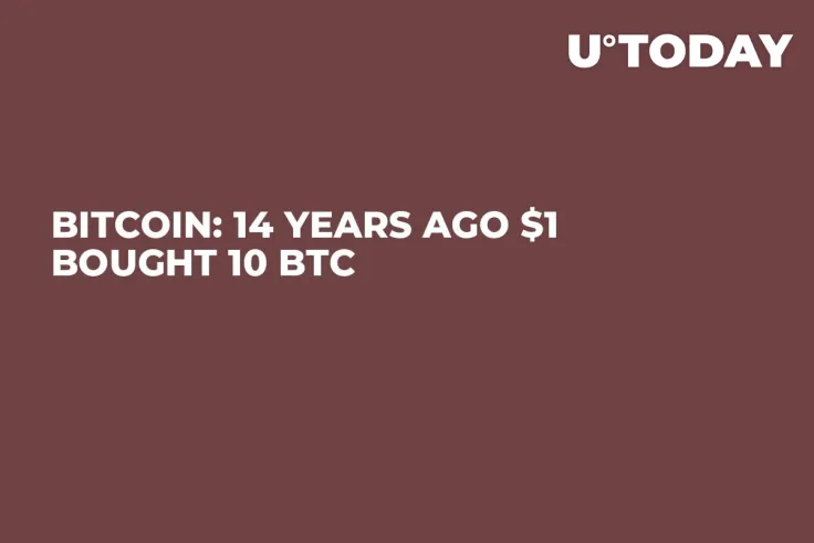 Bitcoin: 14 Years Ago $1 Bought 10 BTC