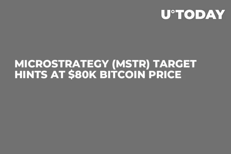 MicroStrategy (MSTR) Target Hints at $80K Bitcoin Price