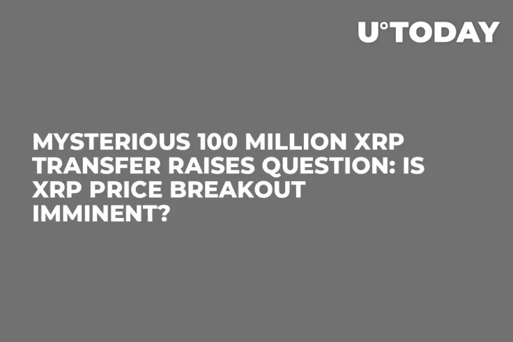 Mysterious 100 Million XRP Transfer Raises Question: Is XRP Price Breakout Imminent?