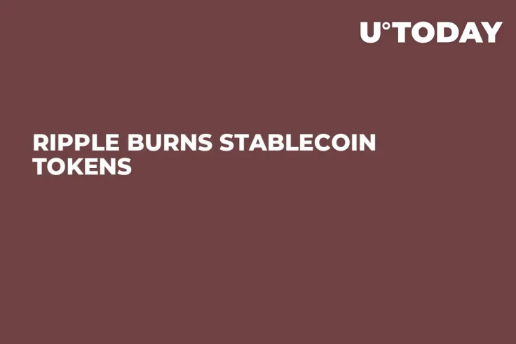 Ripple Burns Stablecoin Tokens