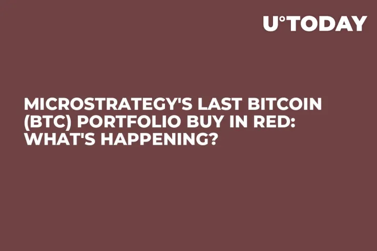 MicroStrategy's Last Bitcoin (BTC) Portfolio Buy in Red: What's Happening?