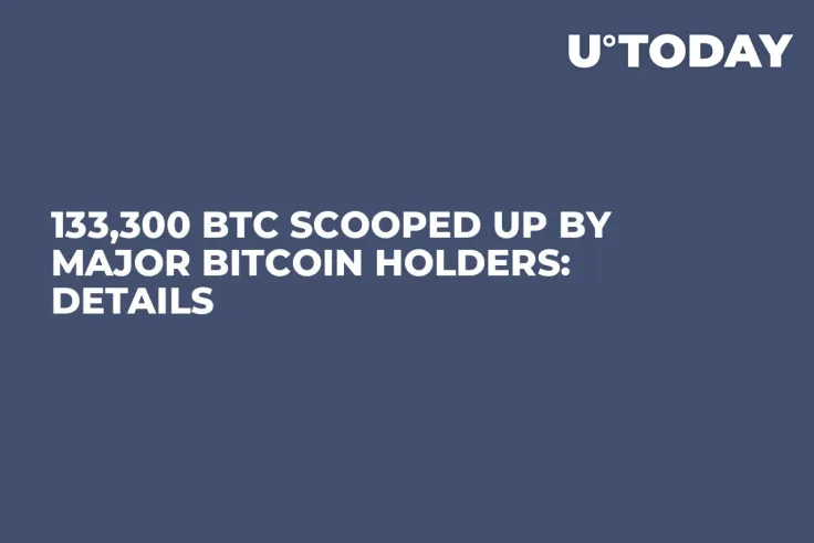 133,300 BTC Scooped up by Major Bitcoin Holders: Details