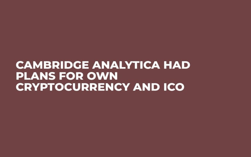 Cambridge Analytica Had Plans For Own Cryptocurrency and ICO