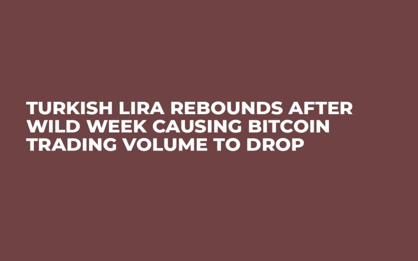 Turkish Lira Rebounds After Wild Week Causing Bitcoin Trading Volume to Drop 