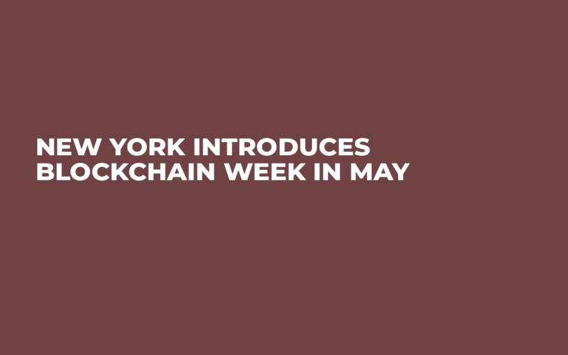 New York Introduces Blockchain Week in May