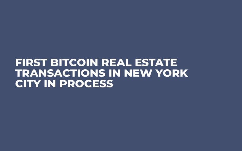 First Bitcoin Real Estate Transactions in New York City in Process