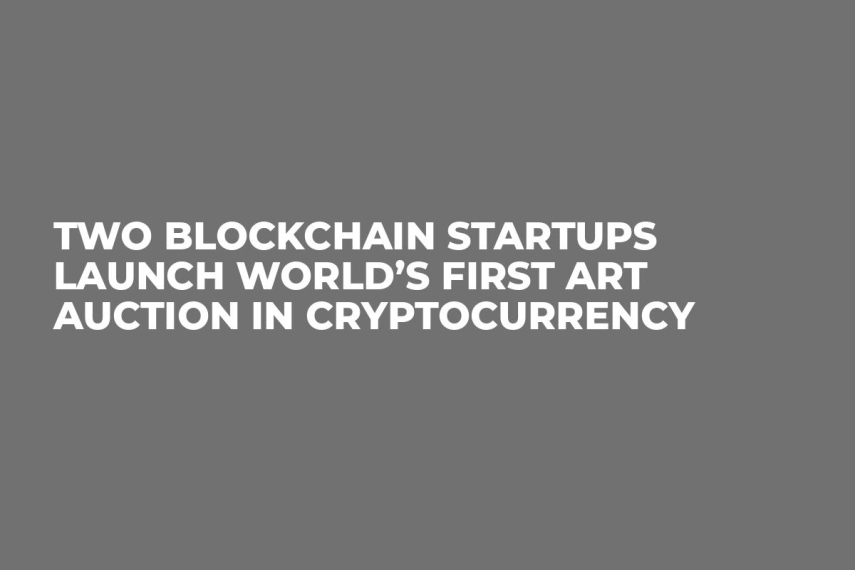 Two Blockchain Startups Launch World’s First Art Auction in Cryptocurrency
