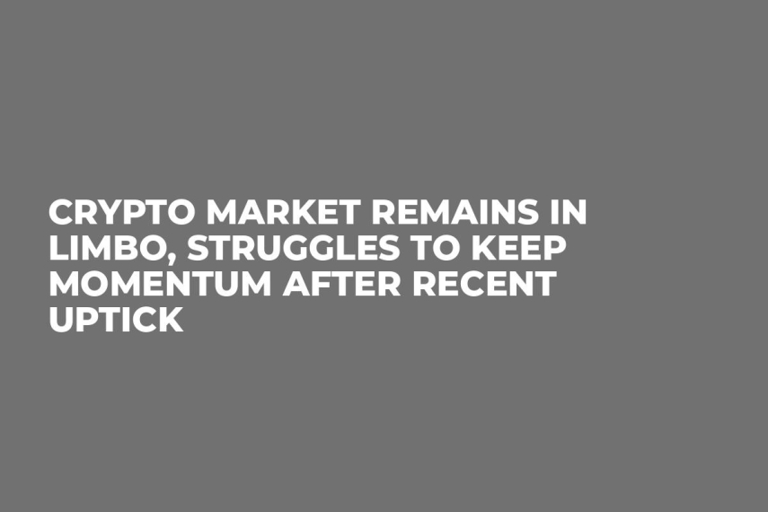 Crypto Market Remains in Limbo, Struggles to Keep Momentum After Recent Uptick