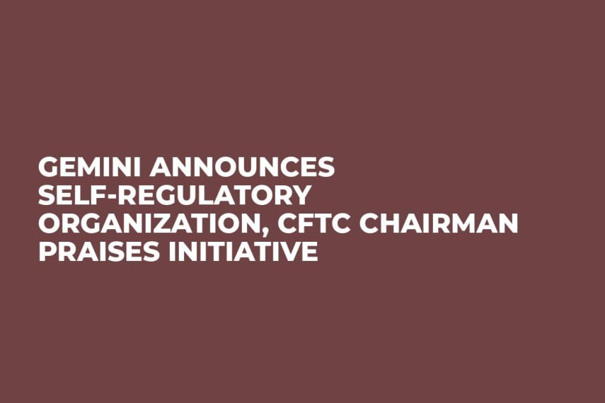 Gemini Announces Self-Regulatory Organization, CFTC Chairman Praises Initiative