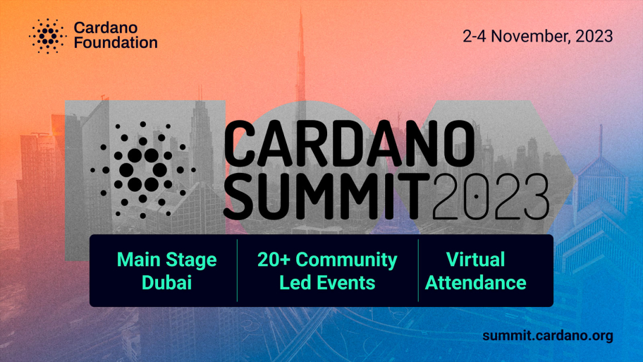 Cardano Summit 2023 | Dubai, November 2-4, 2023