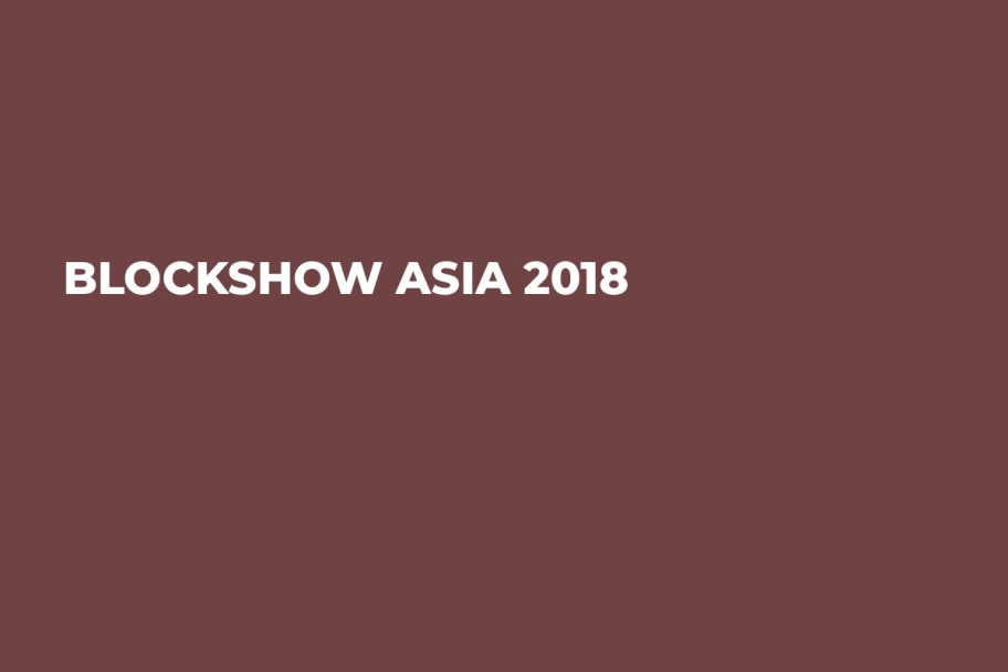 BlockShow Asia 2018 