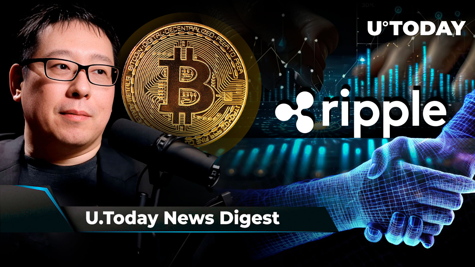 Here's When Bitcoin Will Hit $100,000, Per Samson Mow, Ripple Scores New Partnership in Europe, Shibarium Surges 3,436% in New Accounts in 24 Hours: Crypto News Digest by U.Today