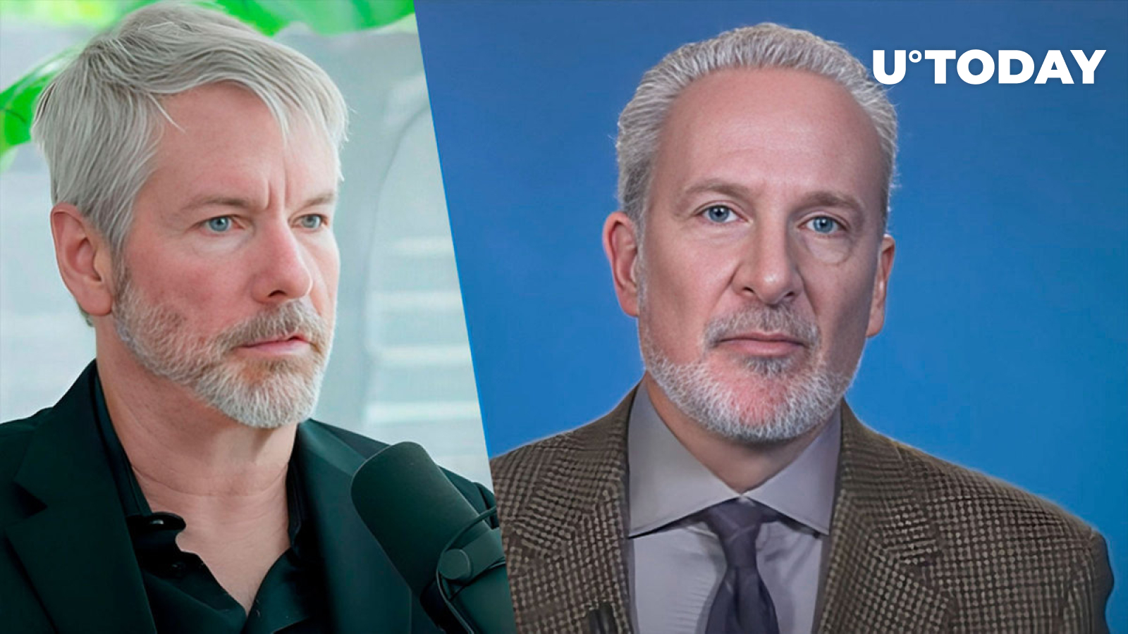 Michael Saylor and Bitcoin Grilled by Peter Schiff