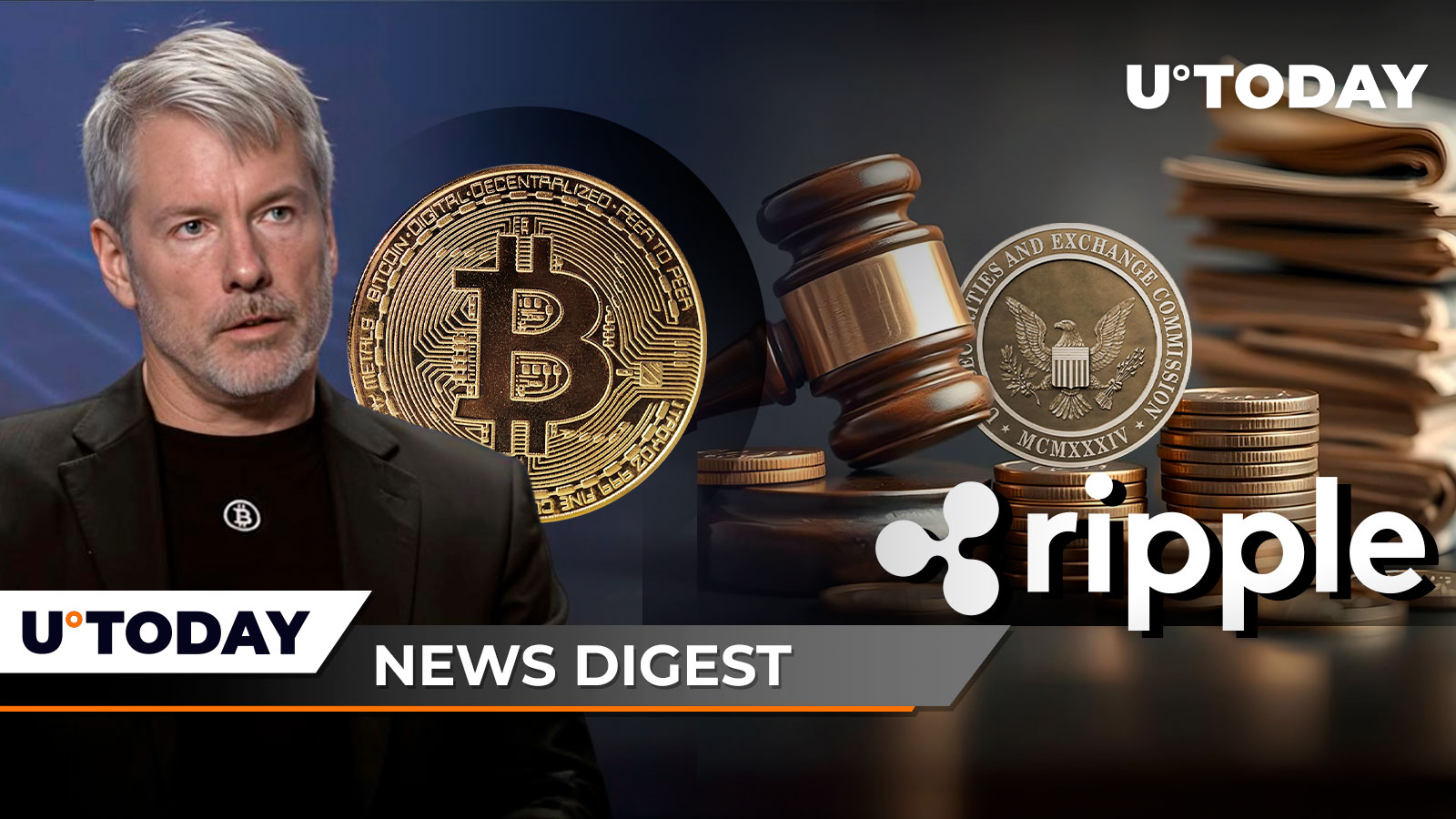 Ripple to Pay Massive Penalties, Final Judgment Says; Here's How Many Bitcoins Michael Saylor Holds, Ethereum ETFs Skyrocket With $98 Million Inflows: Crypto News Digest by U.Today