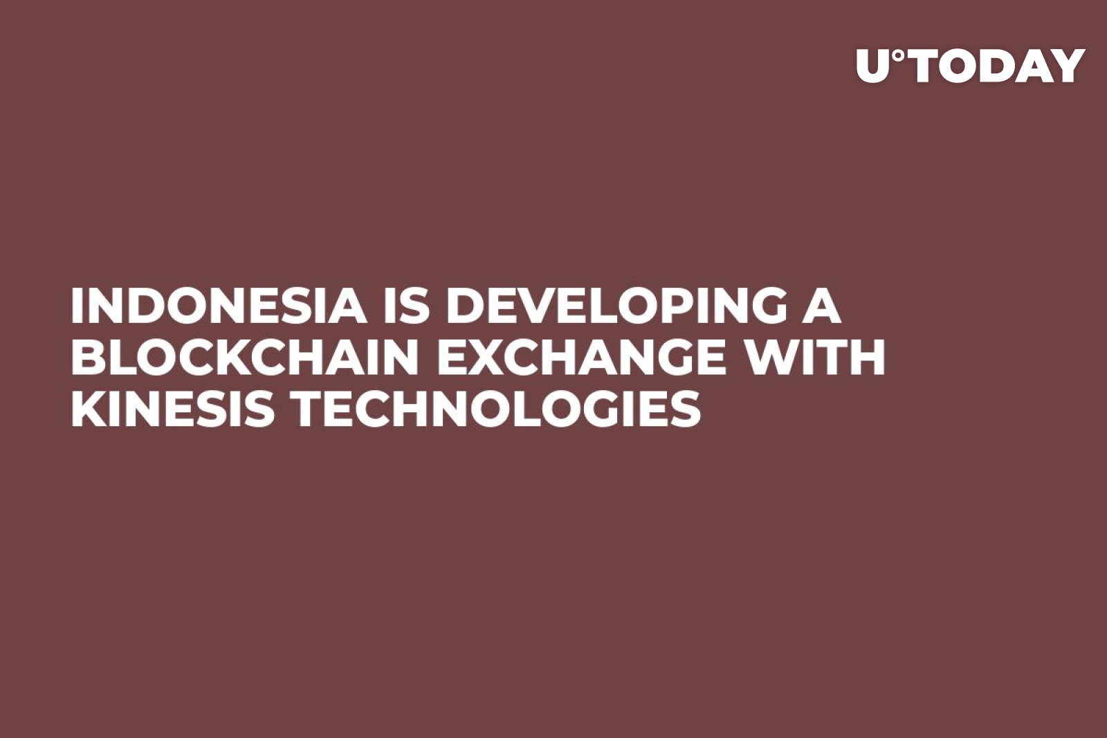 Indonesia is Developing a Blockchain Exchange With Kinesis Technologies