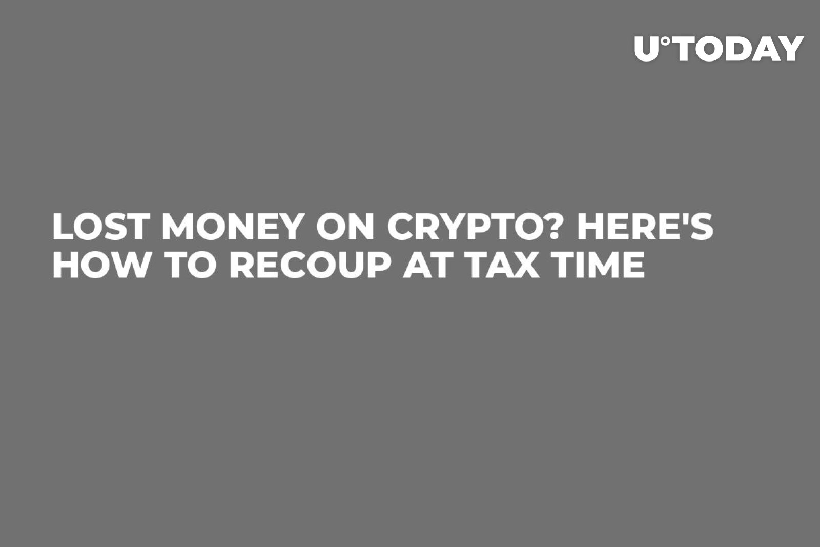 Lost Money On Crypto? Here's How To Recoup At Tax Time