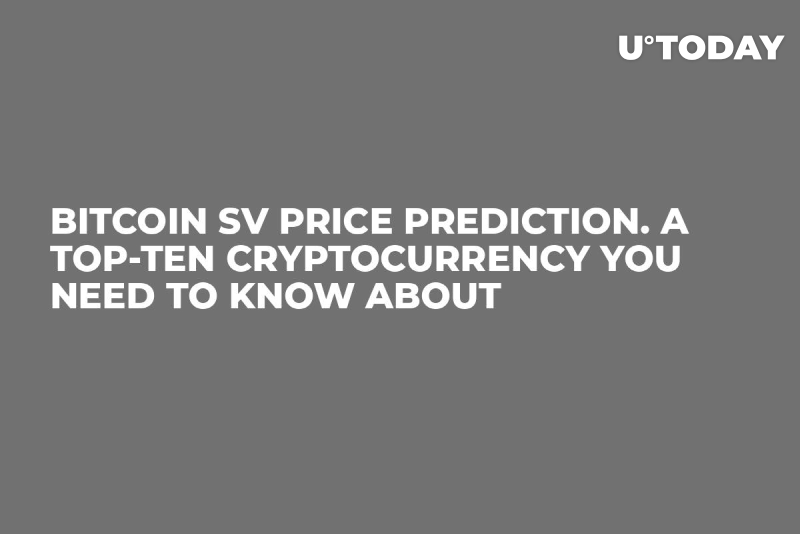 bitcoin sv prediction