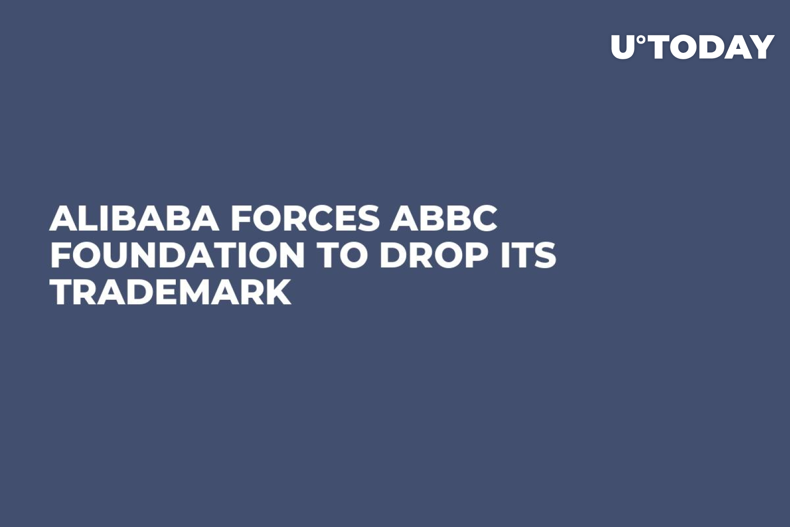 Alibaba Forces ABBC Foundation to Drop Its Trademark