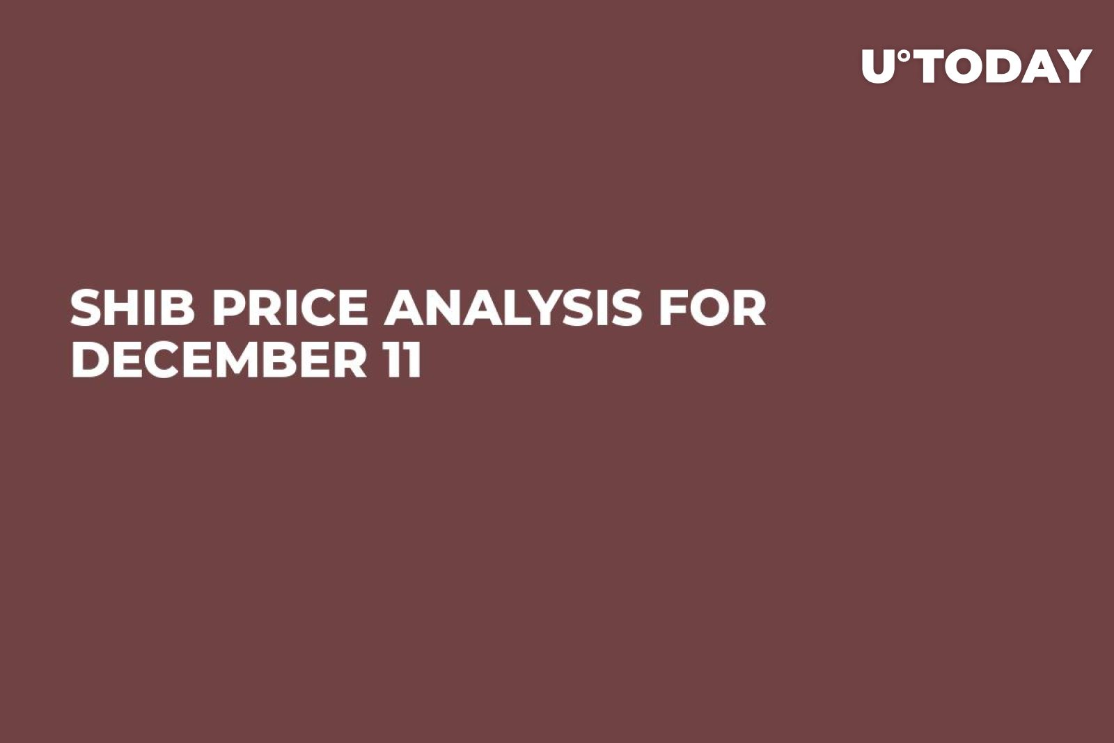 SHIB Price Analysis for December 11