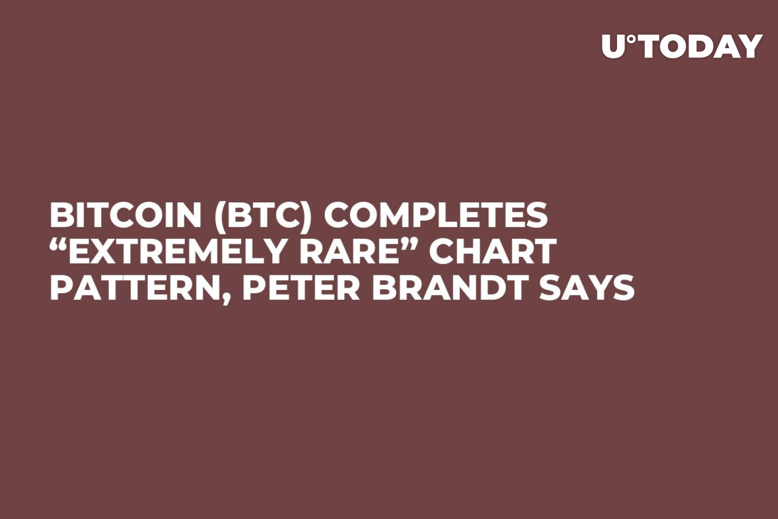 Bitcoin (BTC) Completes “Extremely Rare” Chart Pattern, Peter Brandt ...
