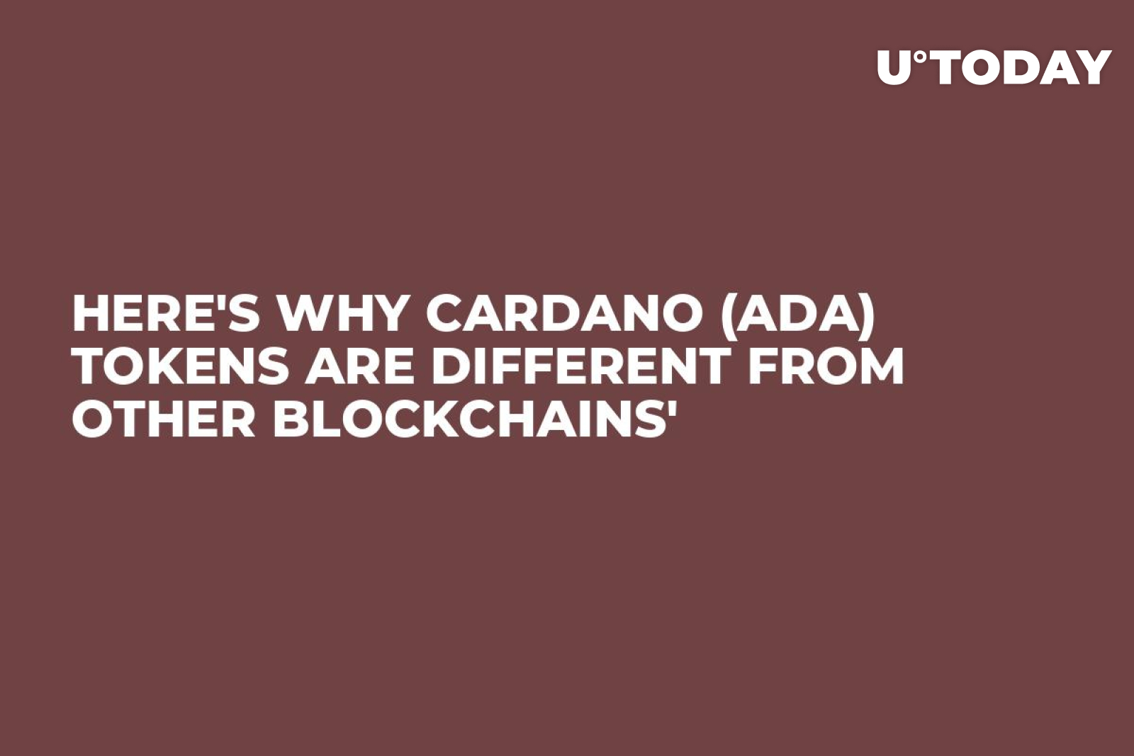 Here's Why Cardano (ADA) Tokens Are Different from Other Blockchains ...