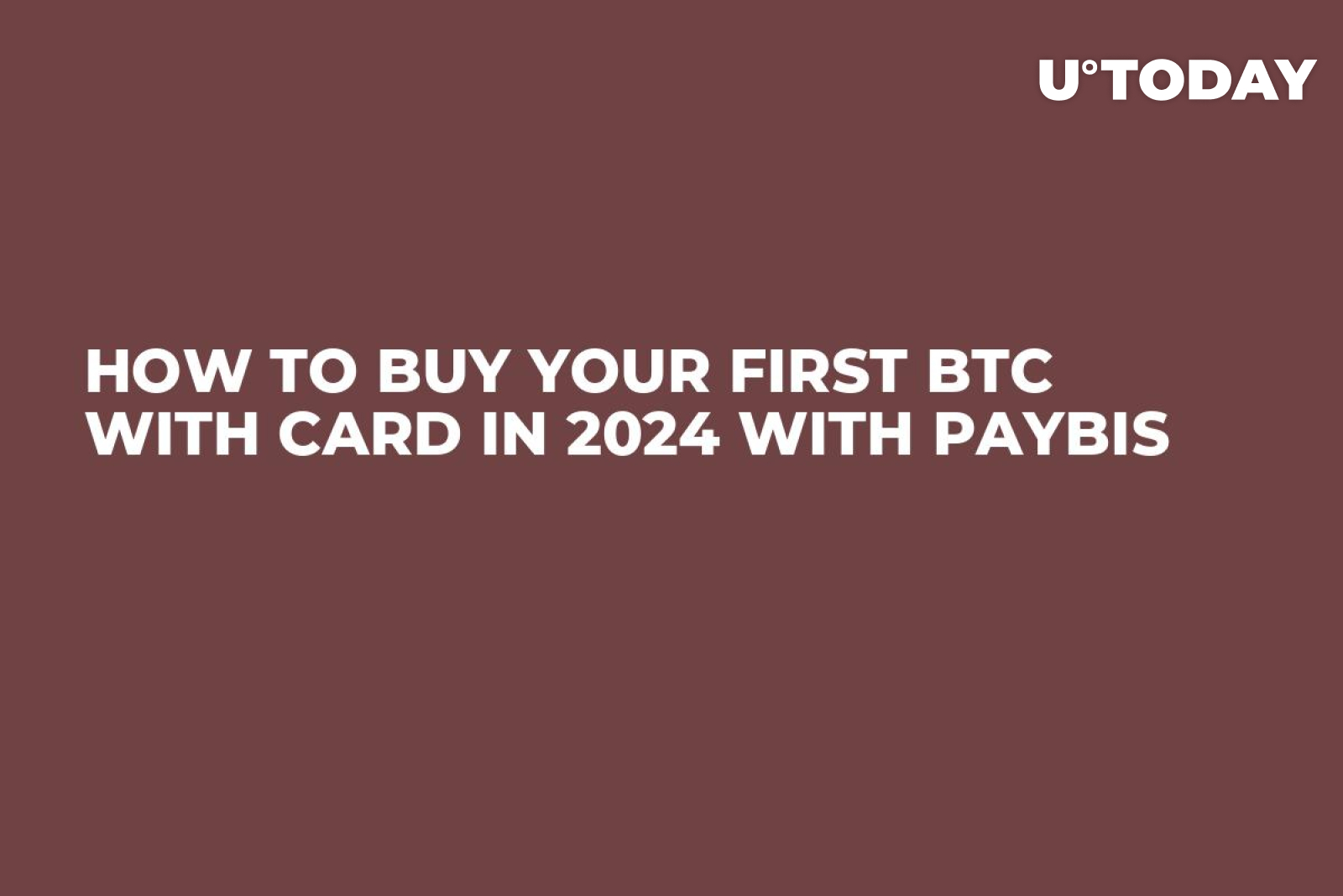 How to Buy Your First BTC With Card in 2024 With Paybis - U.Today
