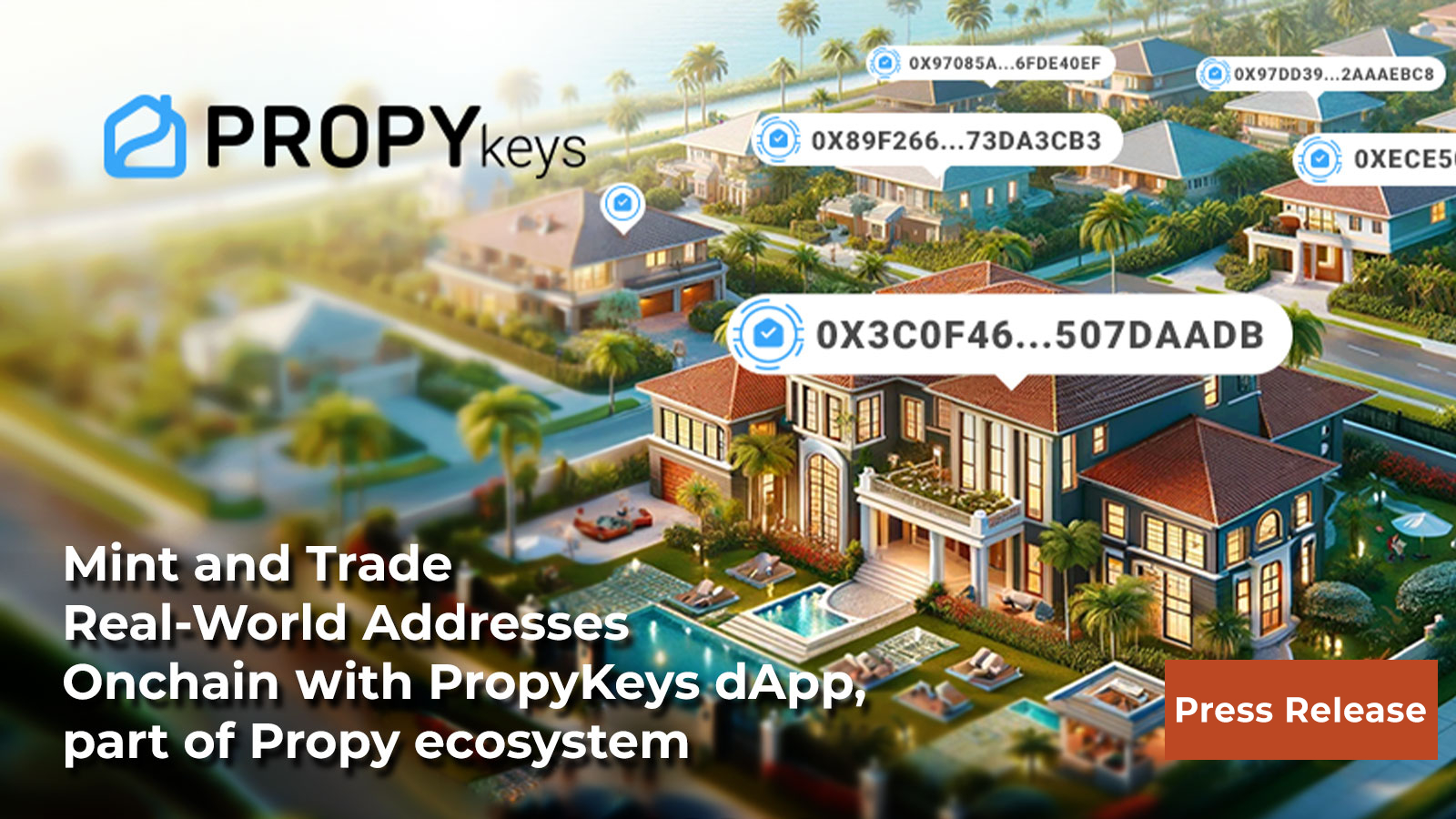 Mint and Trade Real-World Addresses Onchain with PropyKeys dApp, Part of Propy Ecosystem
