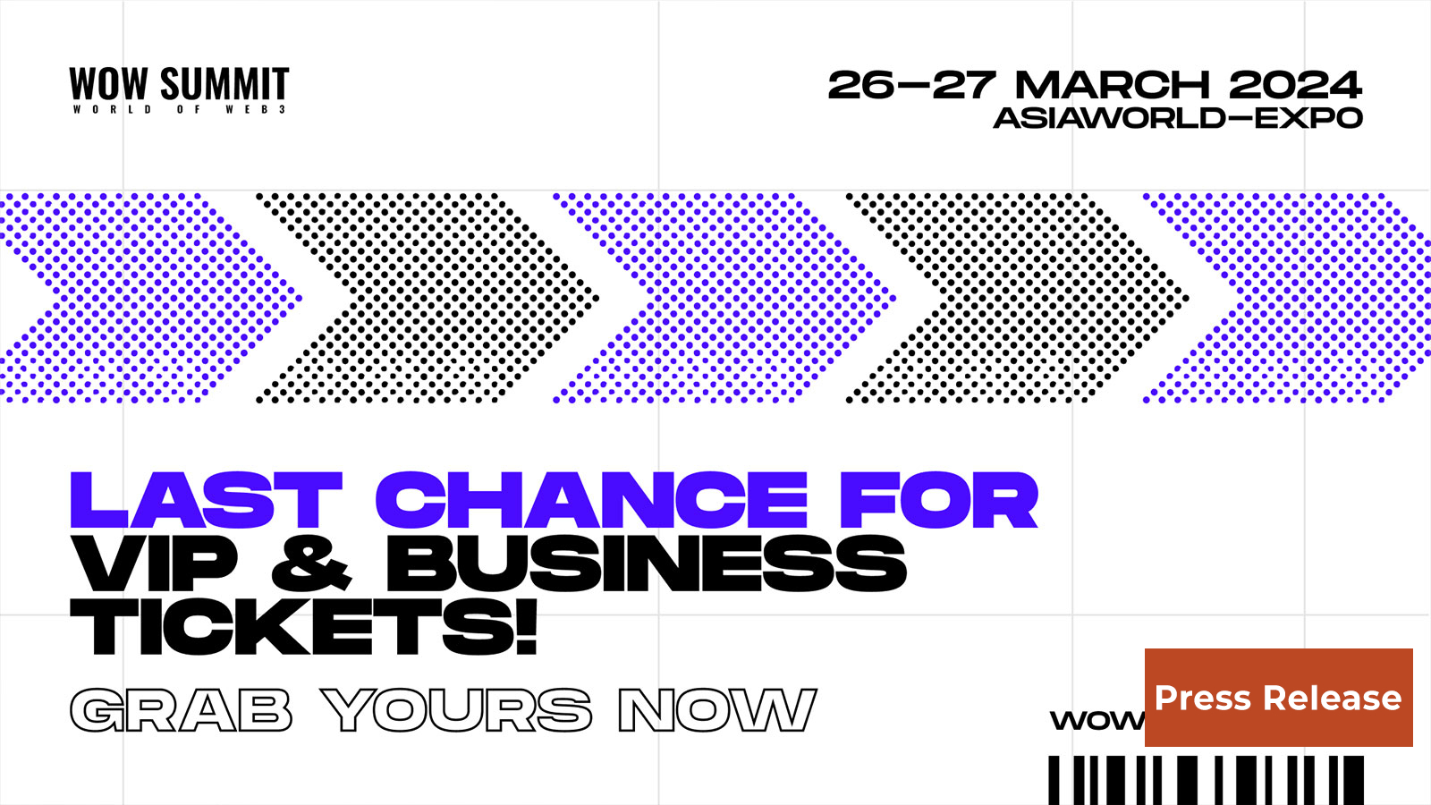 WOW Summit Hong Kong VIP and Business Networking Tickets Selling Fast!