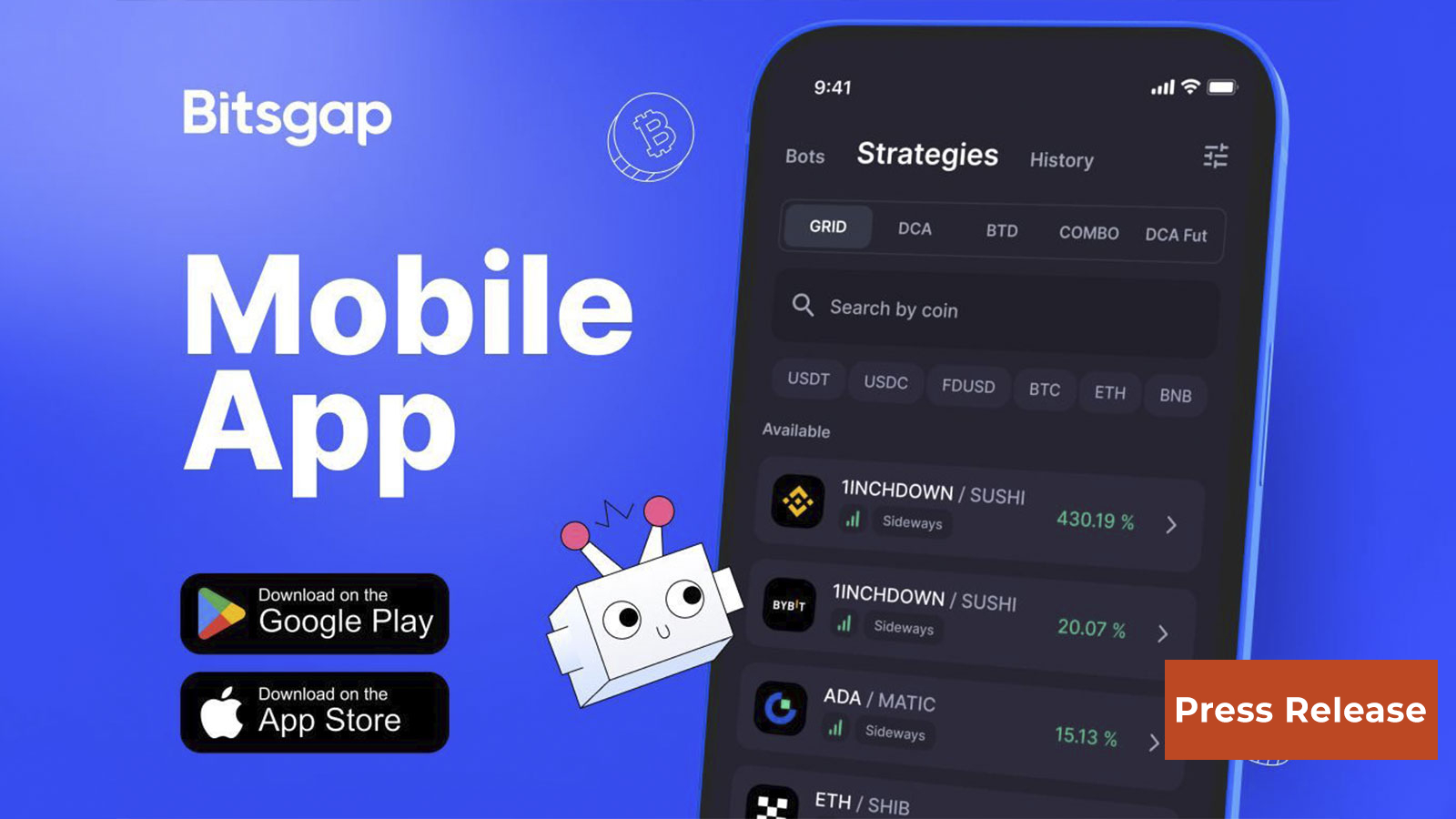 Bitsgap Introduces Mobile App, Bringing Crypto Trading Power to Your Pocket