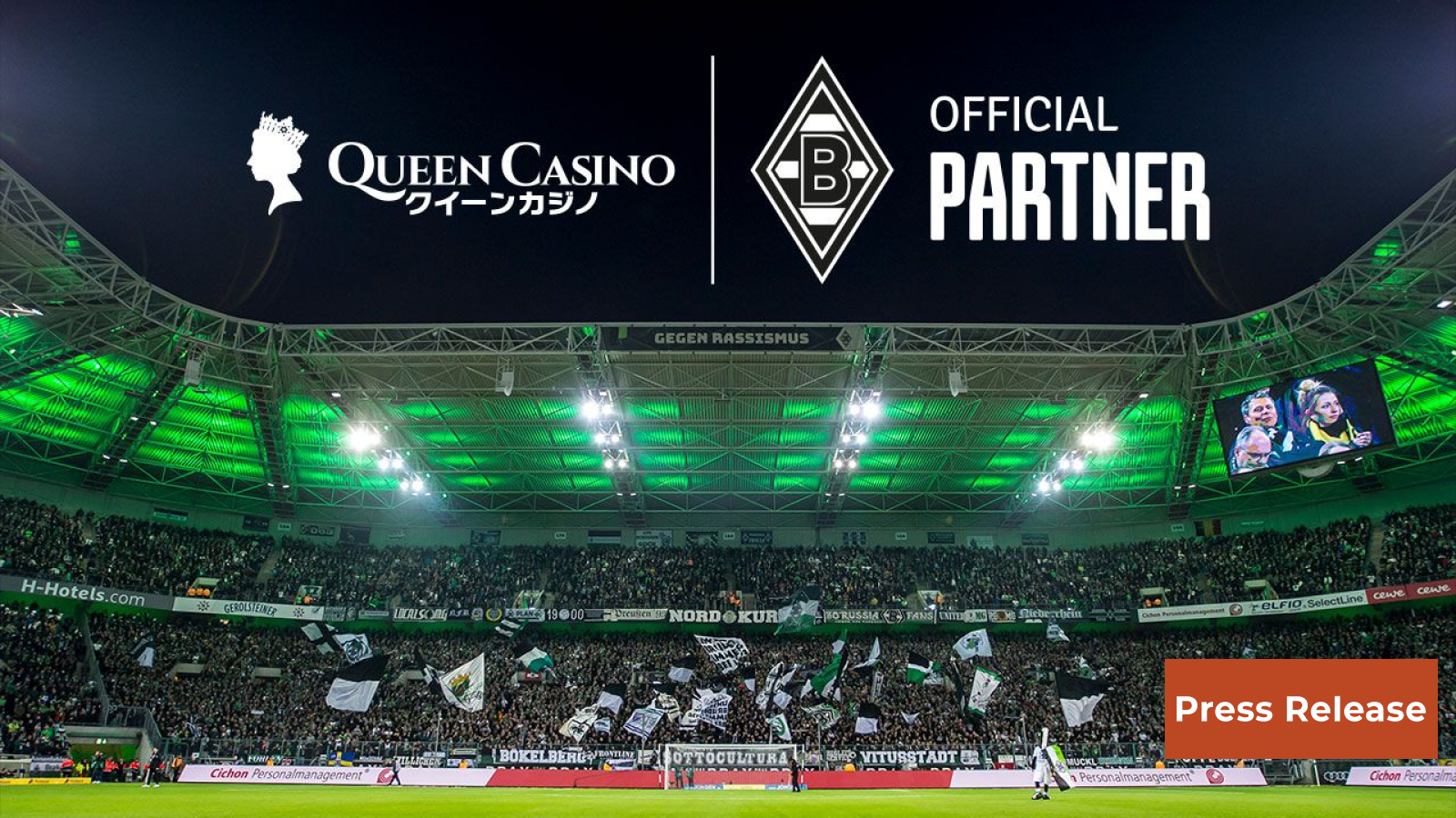 Queen Casino Embarks on a New Journey in Online Gaming as Official Partner of Borussia Mönchengladbach