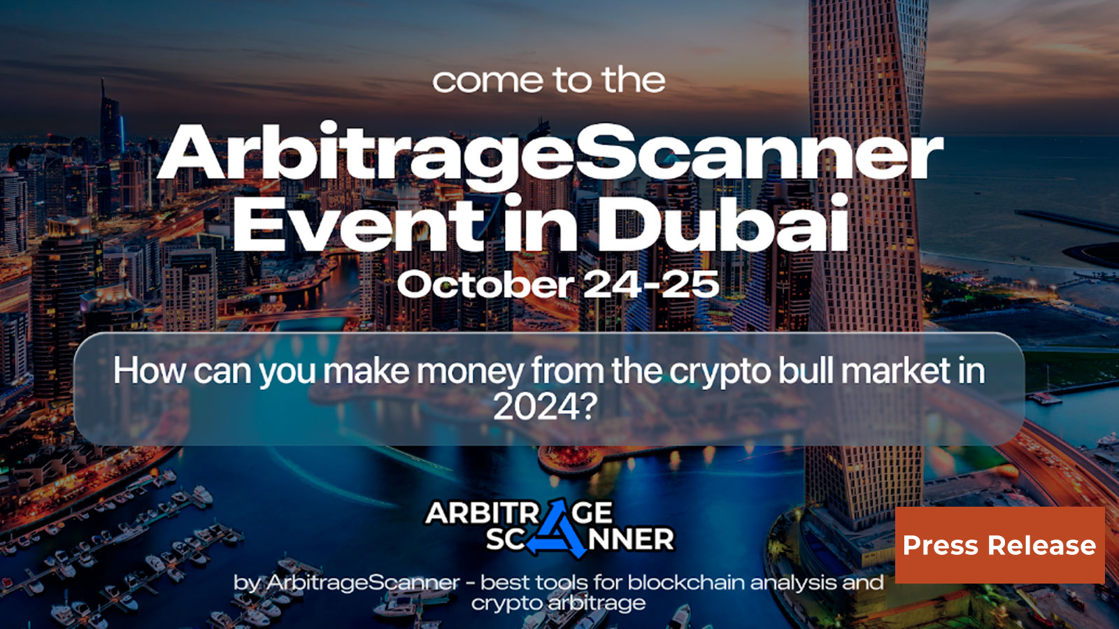 Crypto Whale Tracker - How do traders make money analysing wallets? Find out at the ArbitrageScanner.io Event