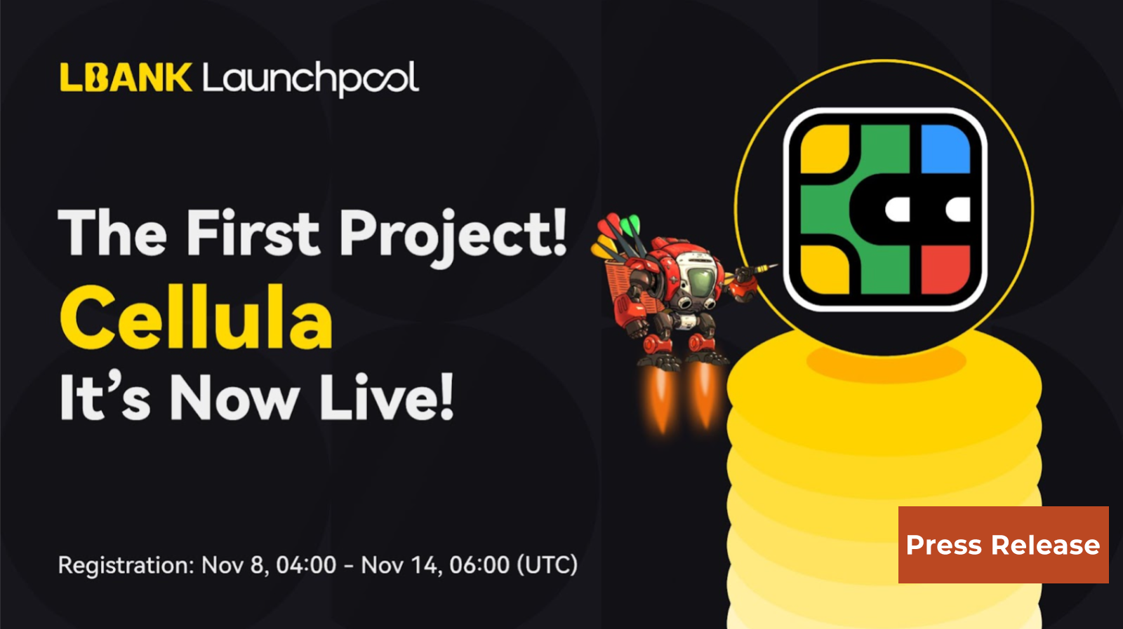 LBank's First Launchpool: Join Cellula (CELA) and Earn Rewards with No Staking Required!