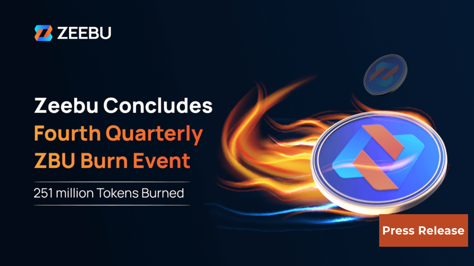 Zeebu Announces Successful $ZBU Token Burn for Q4 2024, Exceeding $1.1 Billion