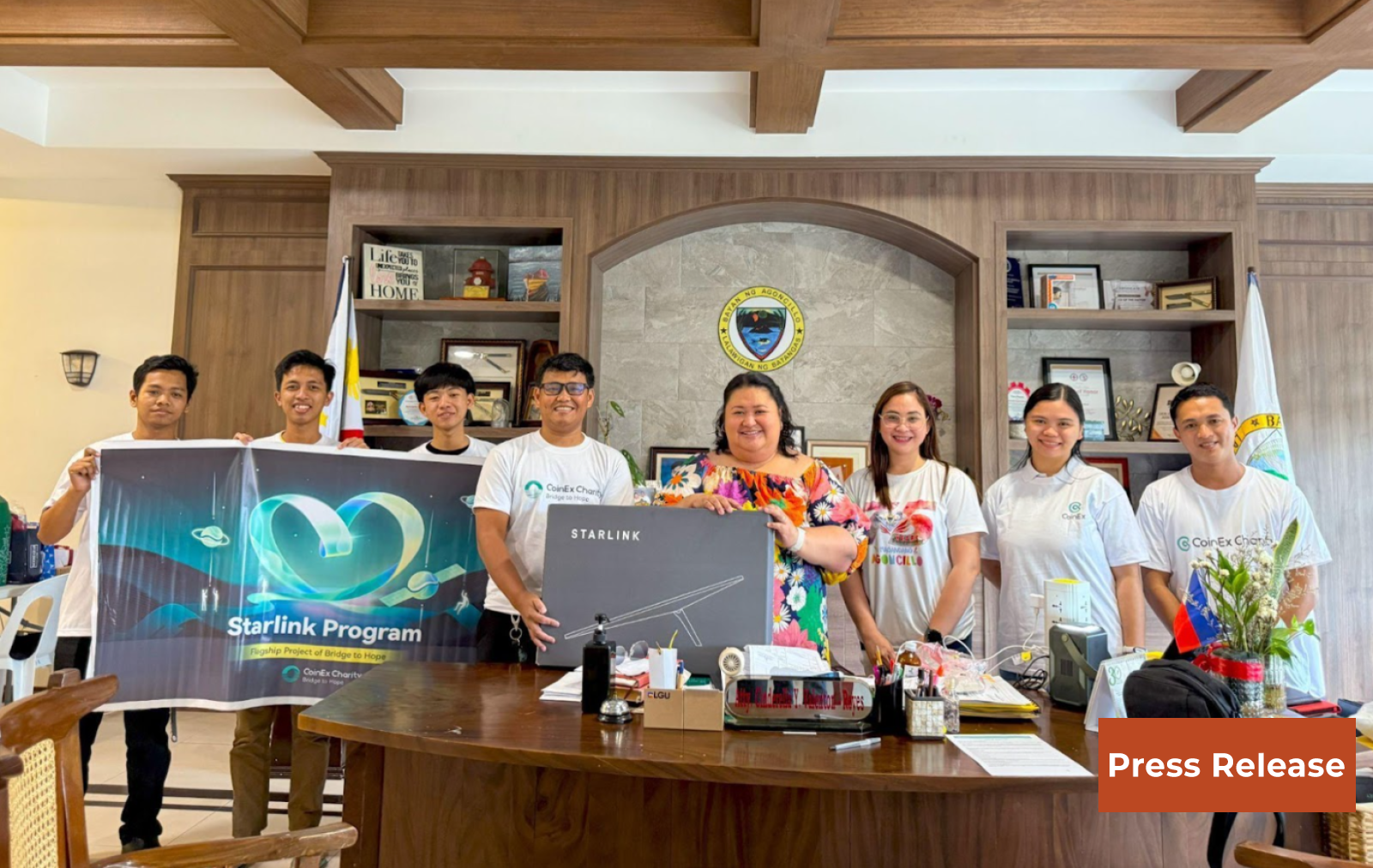 CoinEx Charity Deploys Third Starlink Unit in the Philippines