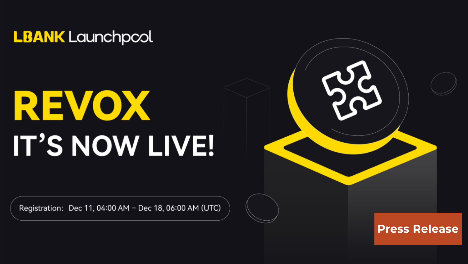 LBank Lists REVOX on Launchpool with 3,750,000 REX Rewards